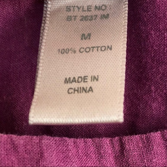 B. Tru Purple Zig Zag Bottom Top M - Picture 7 of 7